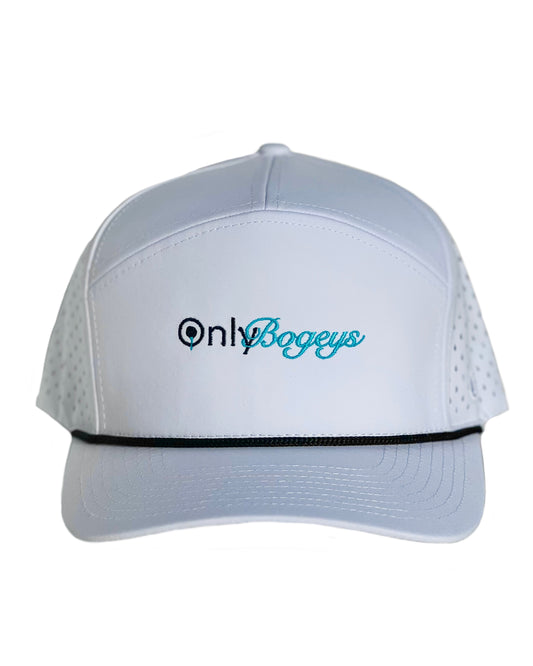 White and Blue Rope SnapBack