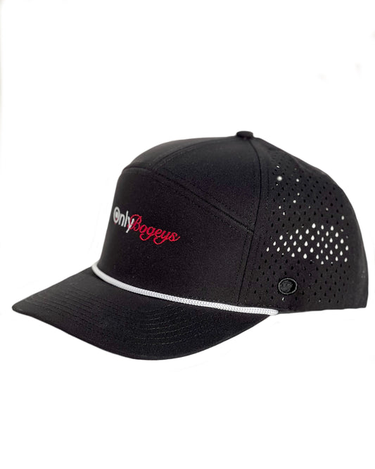 Black and Red Rope SnapBack