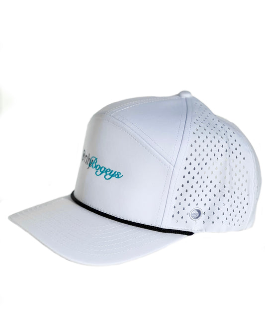 White and Blue Rope SnapBack