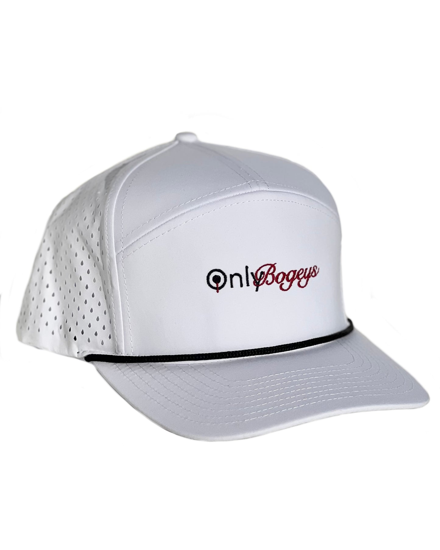 White and Red Rope SnapBack