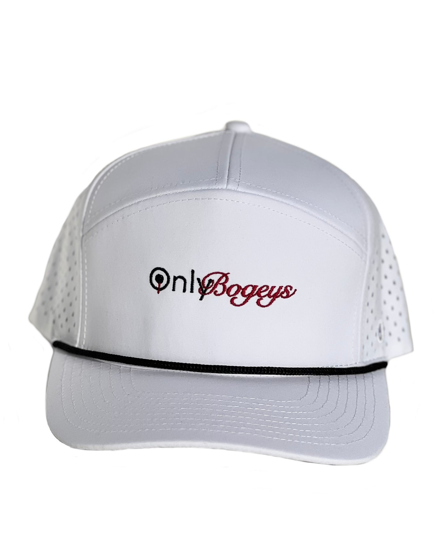 White and Red Rope SnapBack